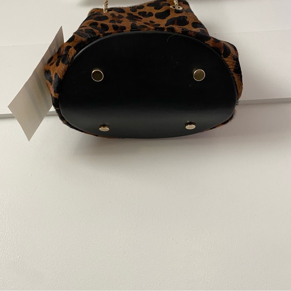 BNWT Sezane 🐆 Hope bag in Leopard Pony Hair auth card discontinued mob wife - Picture 4 of 8